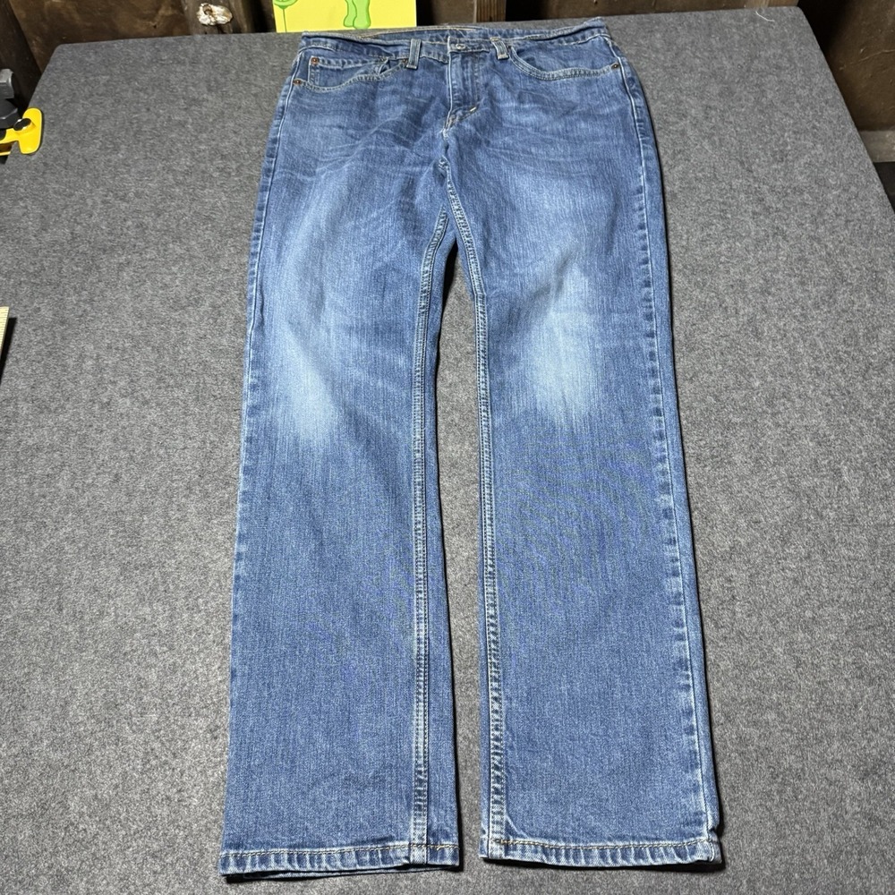 Levis 511 Jeans Mens 34x32 (32x30.5) Blue Medium Wash Slim Stretch Denim Pants